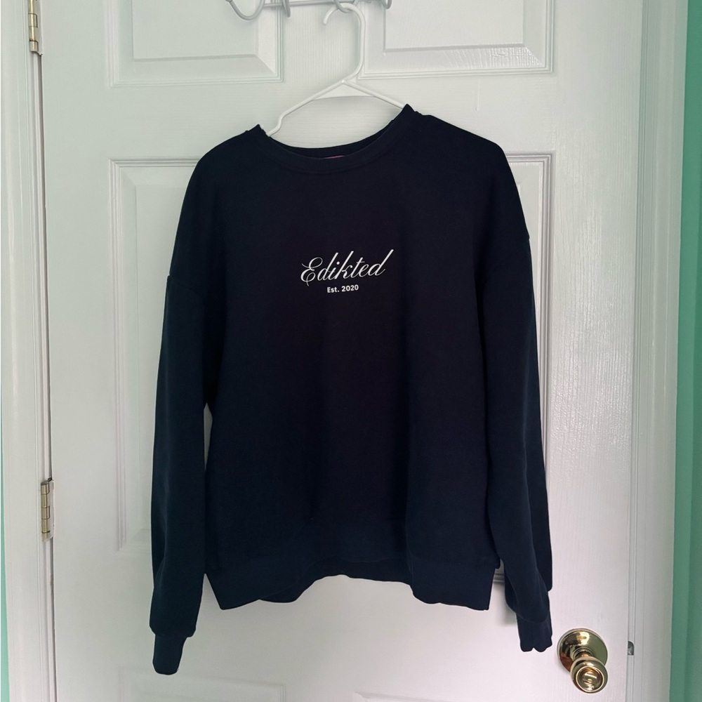 Edikted Navy Crewneck